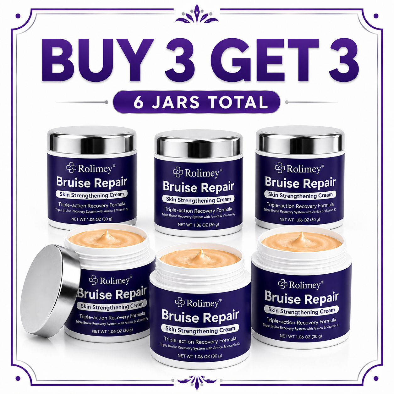 🔥Over 100,000 units sold👨⚕️ - Rolimey® cream to repair bruises and strengthen the skin.