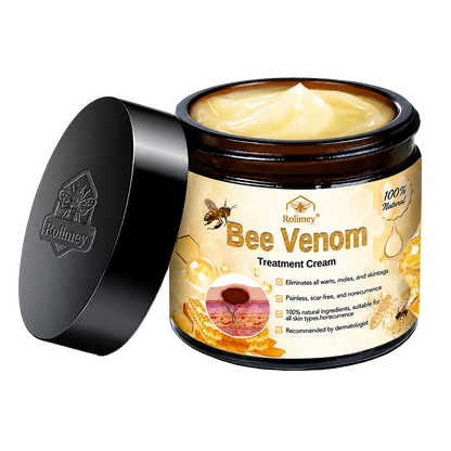 🔥Rolimey® Bee Venom Skin Treatment Cream - (Helping with acne, wart, rosacea, psoriasis, age spots, eczema, and reducing the appearance of stretch marks)