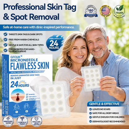 🔥 𝐎𝐟𝐟𝐢𝐜𝐢𝐚𝐥 𝐒𝐭𝐨𝐫𝐞 | GFOUK®👩‍⚕️ Botanical Microneedle Hydrocolloid Patch (For Skin Tags, Small Skin Growths, Warts, Moles, Age Spots & Pigmentation Concerns)