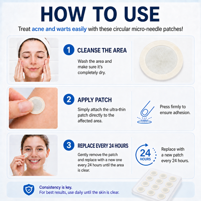 🔥 𝐎𝐟𝐟𝐢𝐜𝐢𝐚𝐥 𝐒𝐭𝐨𝐫𝐞 | GFOUK®👩‍⚕️ Botanical Microneedle Hydrocolloid Patch (For Skin Tags, Small Skin Growths, Warts, Moles, Age Spots & Pigmentation Concerns)