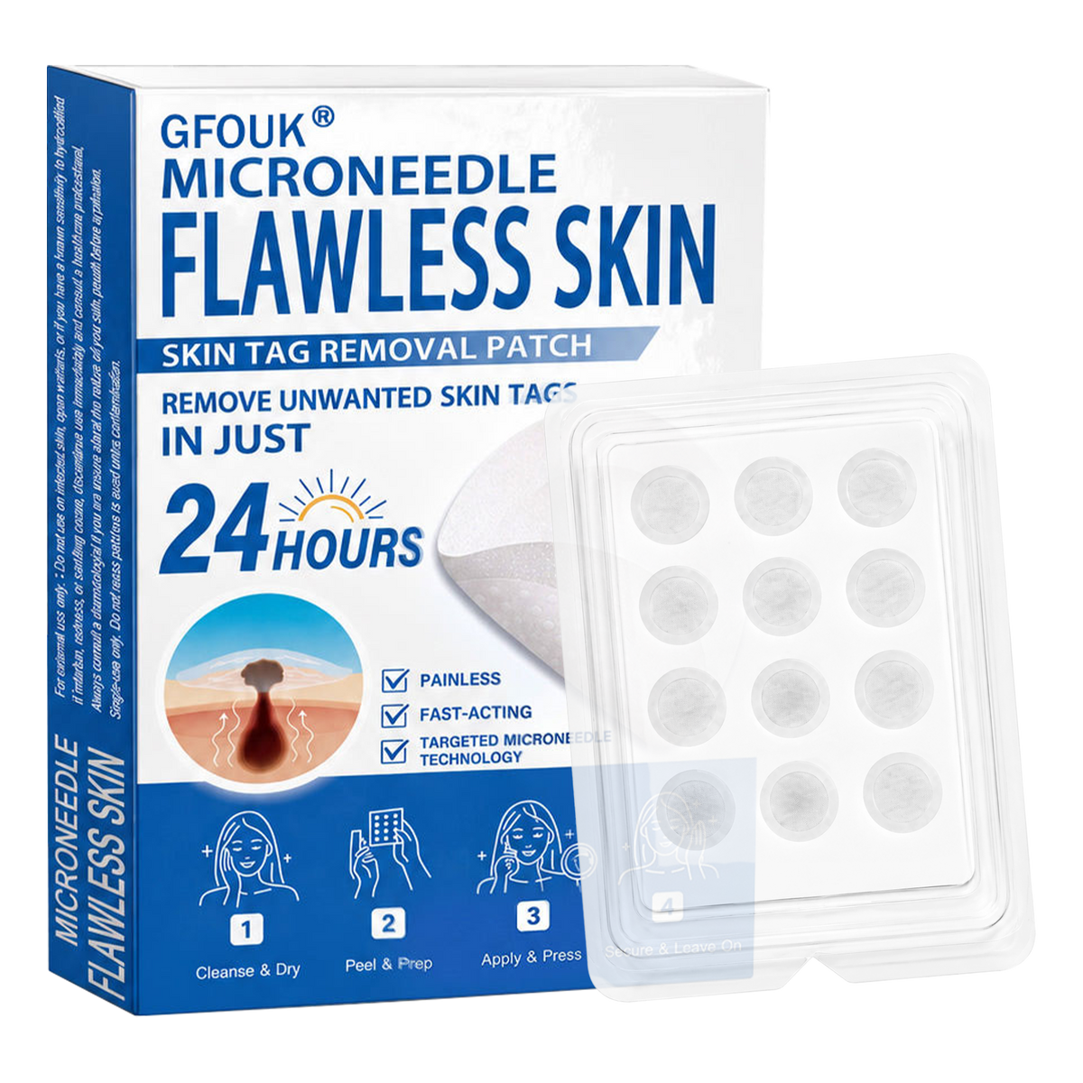 🔥 𝐎𝐟𝐟𝐢𝐜𝐢𝐚𝐥 𝐒𝐭𝐨𝐫𝐞 | GFOUK®👩‍⚕️ Botanical Microneedle Hydrocolloid Patch (For Skin Tags, Small Skin Growths, Warts, Moles, Age Spots & Pigmentation Concerns)