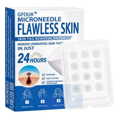 🔥 𝐎𝐟𝐟𝐢𝐜𝐢𝐚𝐥 𝐒𝐭𝐨𝐫𝐞 | GFOUK®👩‍⚕️ Botanical Microneedle Hydrocolloid Patch (For Skin Tags, Small Skin Growths, Warts, Moles, Age Spots & Pigmentation Concerns)