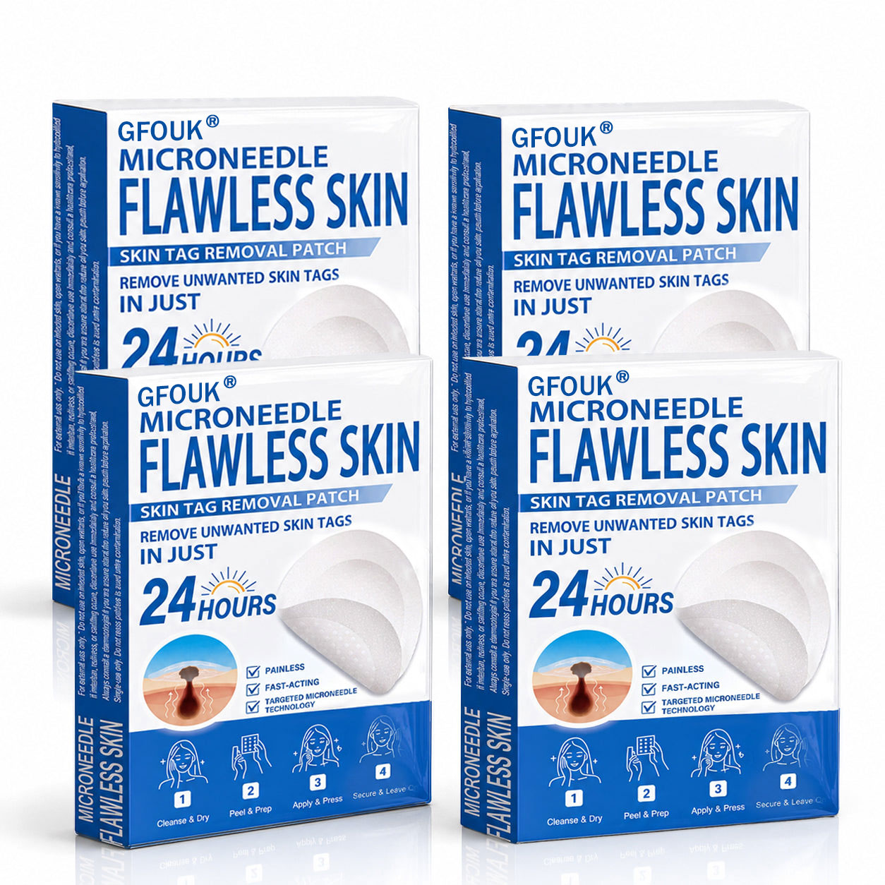 👩‍⚕️🏆 𝐎𝐟𝐟𝐢𝐜𝐢𝐚𝐥 𝐒𝐭𝐨𝐫𝐞 | GFOUK® 🌿 Botanical Microneedle Hydrocolloid Patch (For Skin Tags, Small Skin Growths, Warts, Moles, Age Spots & Pigmentation Concerns)