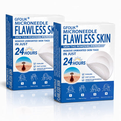 👩‍⚕️🏆 𝐎𝐟𝐟𝐢𝐜𝐢𝐚𝐥 𝐒𝐭𝐨𝐫𝐞 | GFOUK® 🌿 Botanical Microneedle Hydrocolloid Patch (For Skin Tags, Small Skin Growths, Warts, Moles, Age Spots & Pigmentation Concerns)
