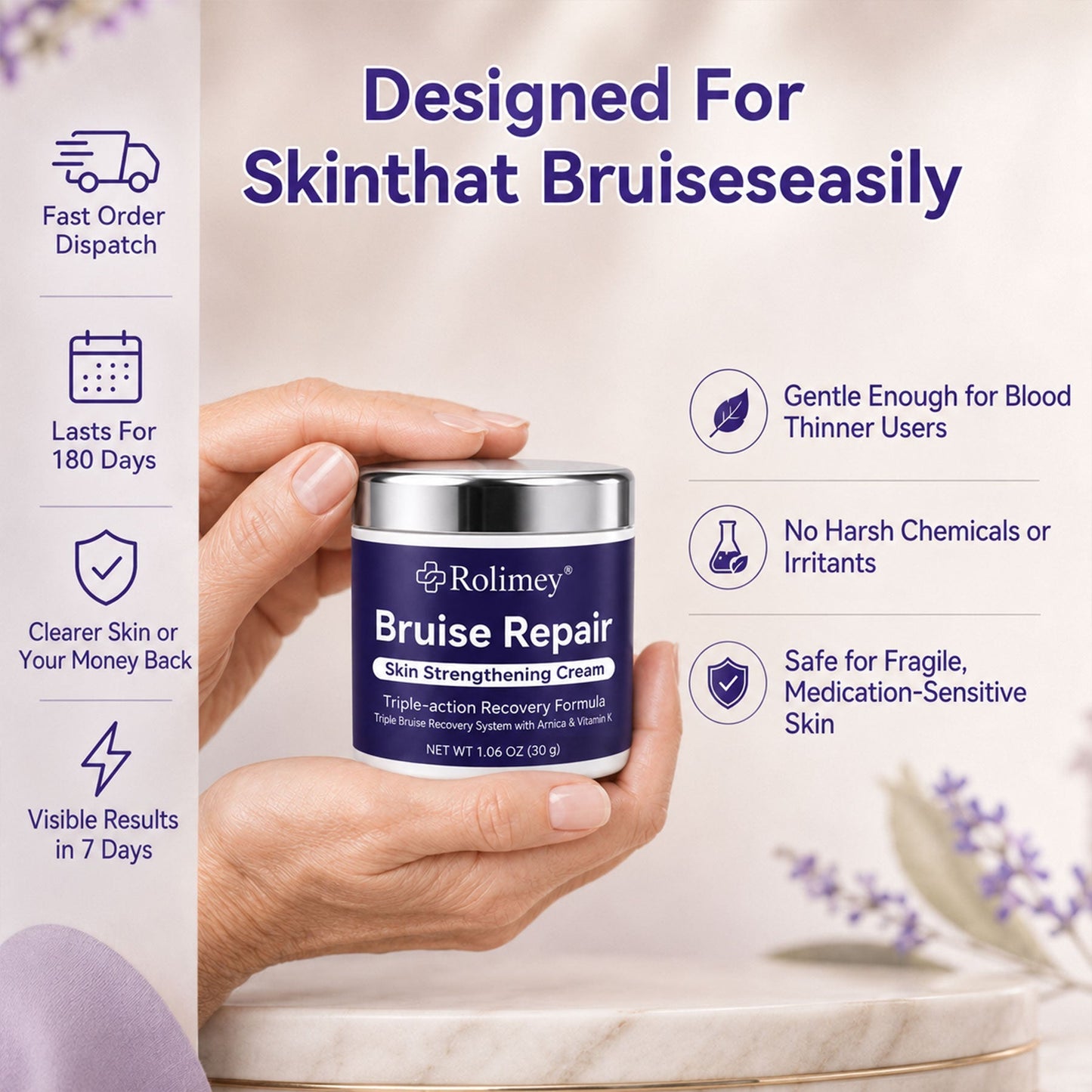 👨‍⚕️Over 100,000 units sold💕 - Rolimey® cream to repair bruises and strengthen the skin