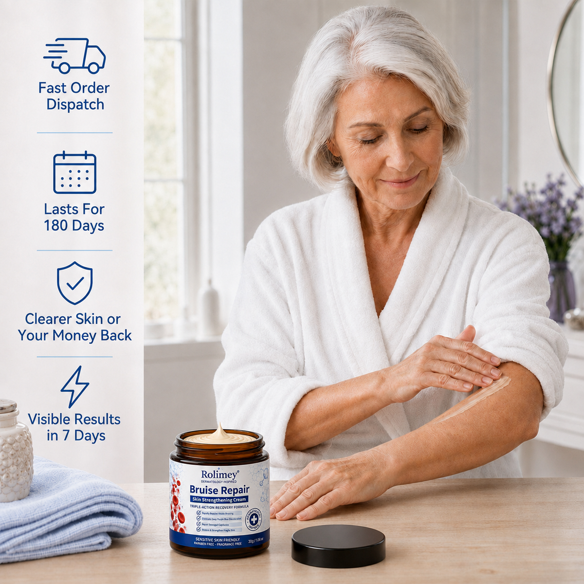 💦💦Over 100,000 units sold👨‍⚕️ - Rolimey® cream to repair bruises and strengthen the skin.