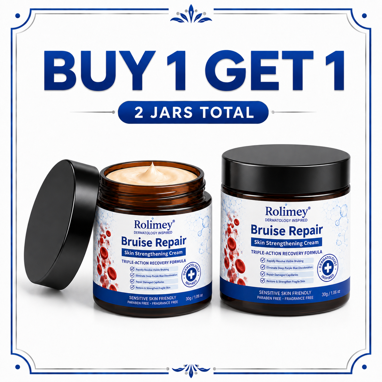 💦💦Over 100,000 units sold👨‍⚕️ - Rolimey® cream to repair bruises and strengthen the skin.