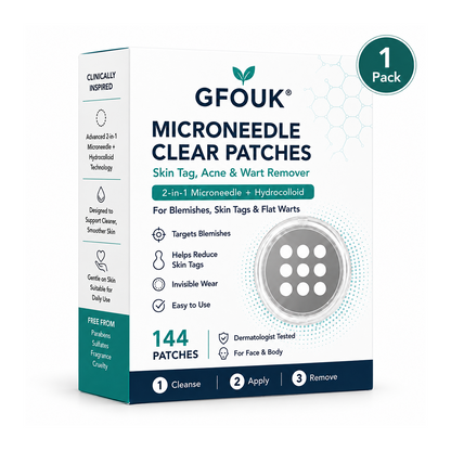 🥰🥰 𝐎𝐟𝐟𝐢𝐜𝐢𝐚𝐥 𝐒𝐭𝐨𝐫𝐞 | GFOUK®  🔥𝐁𝐨𝐭𝐚𝐧𝐢𝐜𝐚𝐥 𝐌𝐢𝐜𝐫𝐨𝐧𝐞𝐞𝐝𝐥𝐞 𝐇𝐲𝐝𝐫𝐨𝐜𝐨𝐥𝐥𝐨𝐢𝐝 𝐏𝐚𝐭𝐜𝐡 (𝐅𝐨𝐫 𝐒𝐤𝐢𝐧 𝐓𝐚𝐠𝐬, 𝐒𝐦𝐚𝐥𝐥 𝐒𝐤𝐢𝐧 𝐆𝐫𝐨𝐰𝐭𝐡𝐬, 𝐖𝐚𝐫𝐭𝐬, 𝐌𝐨𝐥𝐞𝐬, 𝐀𝐠𝐞 𝐒𝐩𝐨𝐭𝐬 & 𝐏𝐢𝐠𝐦𝐞𝐧𝐭𝐚𝐭𝐢𝐨𝐧 𝐂𝐨𝐧𝐜𝐞𝐫𝐧𝐬)