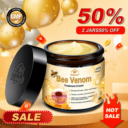 ✅✅Rolimey® Bee Venom Skin Treatment Cream - (Helping with acne, rosacea, psoriasis, age spots, eczema, and reducing the appearance of stretch marks)