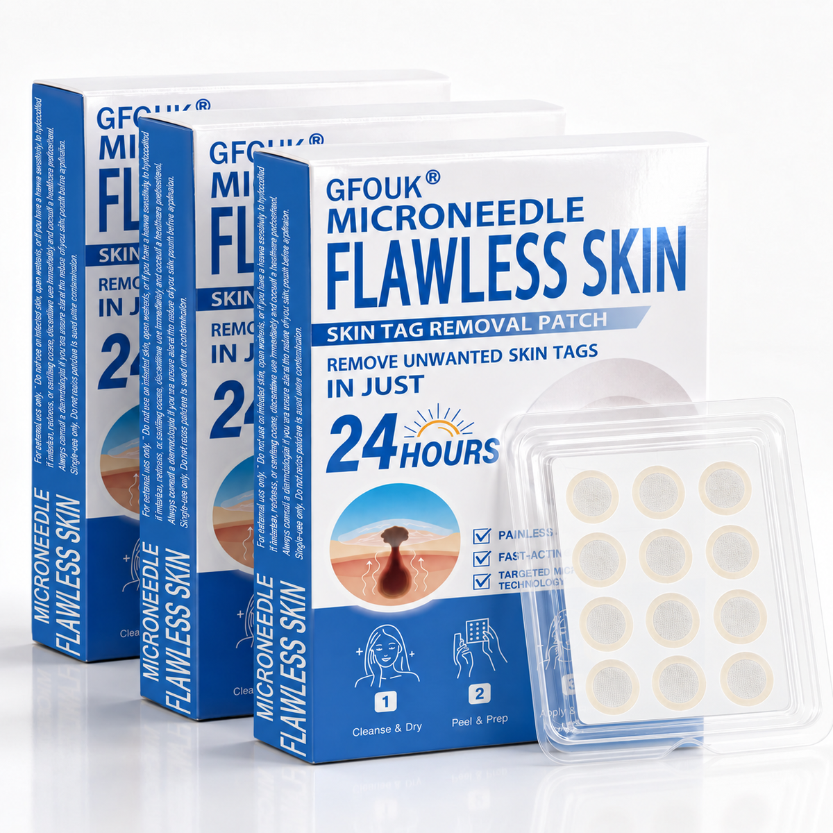 🔥 𝐎𝐟𝐟𝐢𝐜𝐢𝐚𝐥 𝐒𝐭𝐨𝐫𝐞 | GFOUK®👩‍⚕️ Botanical Microneedle Hydrocolloid Patch (For Skin Tags, Small Skin Growths, Warts, Moles, Age Spots & Pigmentation Concerns)