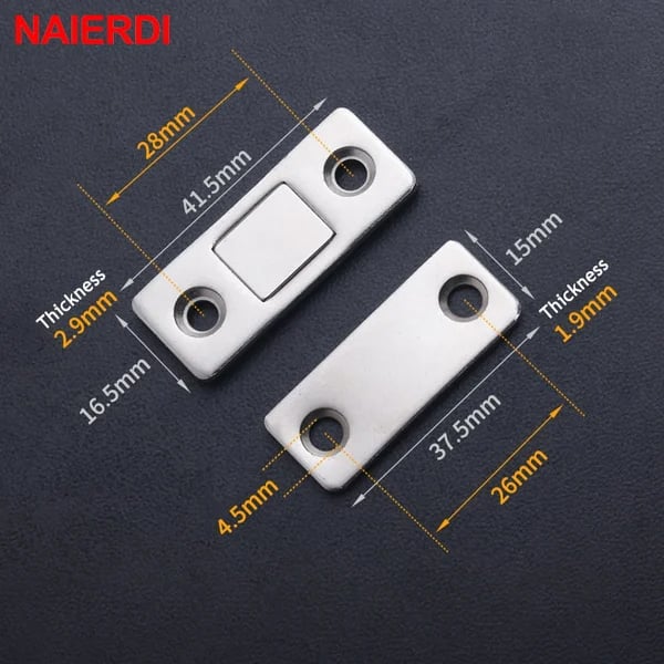 Kalveria® Ultra-Thin Invisible Cabinet Door Magnets 🧲