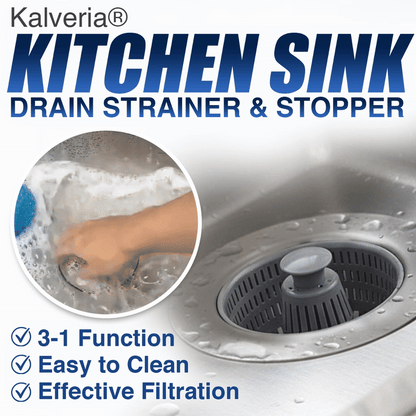 🚰 Kalveria® Kitchen Sink Drain Strainer and Stopper
