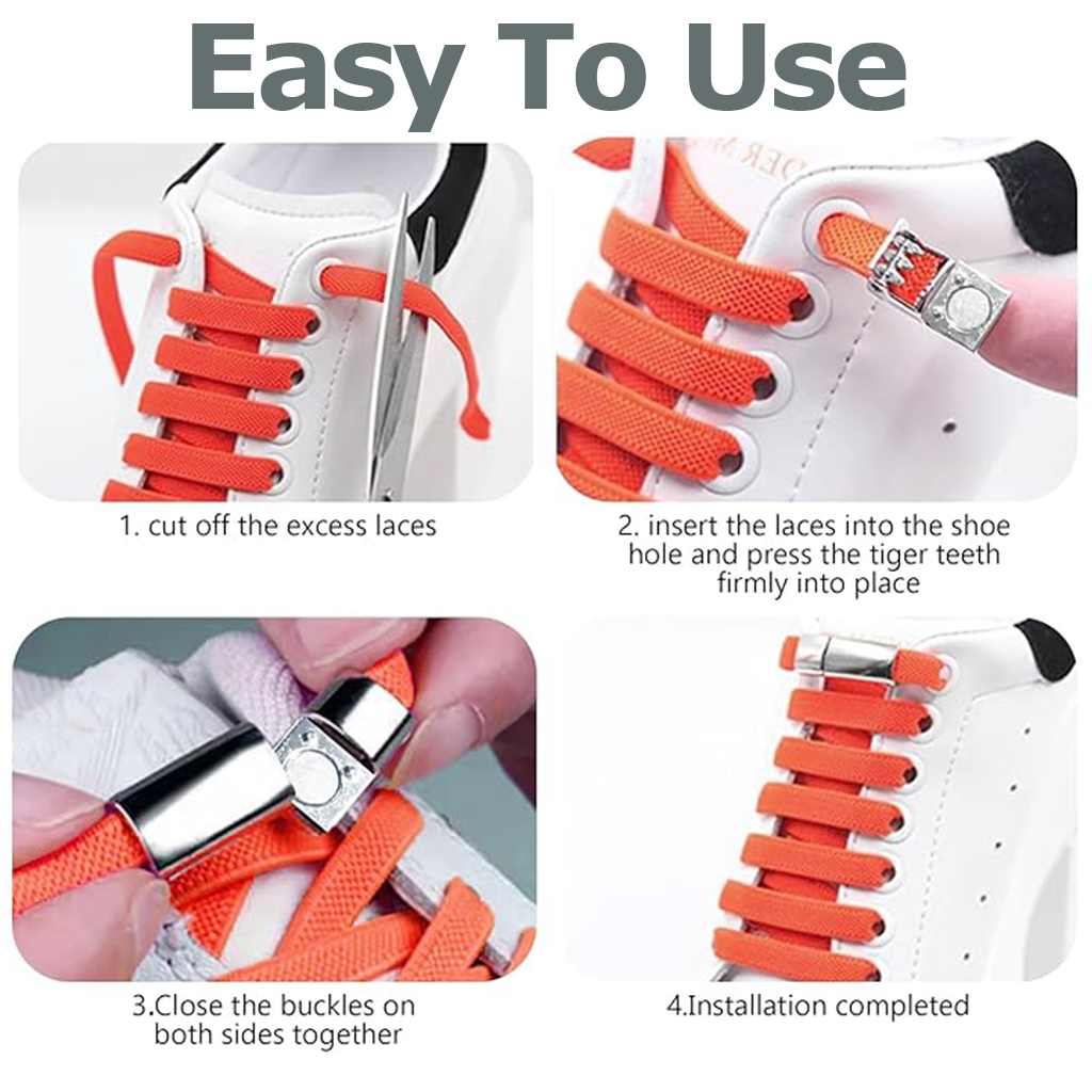 Kalveria® Magnetic Lock Shoelaces